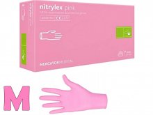 4.2 Kesztyű - Mercator - Nitril - PINK - 100db - M - púdermentes