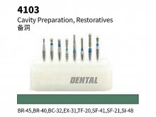 Fúró Gyémánt Készlet - Cavity Preparation - 10db-os - FG befogás - 4103