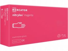 3.1 Kesztyű - Mercator - Nitril - MAGENTA - 100db - S - púdermentes