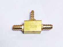 Réz "T" elosztó - 3mm-es és 5mm-es csatlakozással Réz "T" elosztó - 3mm-es és 5mm-es csatlakozással