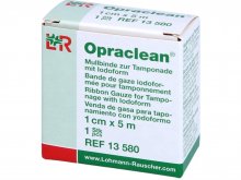 GÉZCSÍK - Jodoform Tamponade - Opraclean - 1cm x 5m - Mullpólya