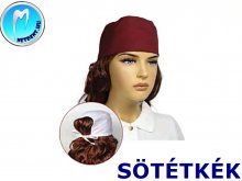 Műtős sapka - Orvosi sapka - 1db - SÖTÉTKÉK - megkötős - unisex