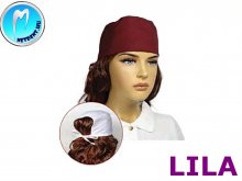 Műtős sapka - Orvosi sapka - 1db - LILA - megkötős - unisex