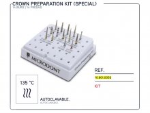 Fúró Gyémánt Készlet - Crown Preparation Kit SPECIAL - MICRODONT - 14db-os - FG befogás