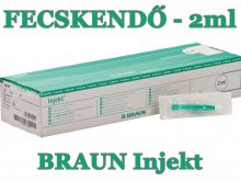 Fecskendő - steril - 2ml - Luer - 100 db - BRAUN Fecskendő - steril - 2ml - Luer - 100 db - BRAUN