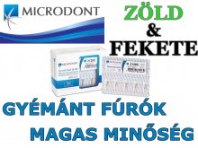 MICRODONT - Gyémánt fúrók - TÖBBFÉLE - magas minőségű - ZÖLD és FEKETE jelölésűek