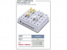 Kompozit Polírozó GYORS KÉSZLET - 8db - Könyökdarabba - Microdont