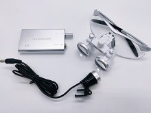 Loupe - LED fényes 3W - nagyítós szemüveg - komplett készlet - EZÜST