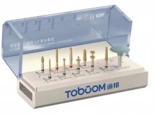 Fúró Gyémánt Készlet - Anterior Preparation Kit for Ceramics/Zirconia Crown 0610D - TOBOOM - 10db-os - FG befogás