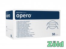 Arcmaszk - 50db - Mercator Medical Opero - 3 rétegű gumis sebészi - ZÖLD