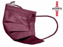Arcmaszk - Szájkendő - Akzenta - Top Mask Plus - BURGUNDI - 3 rétegű - szinezett gumizású