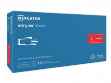 0.2 Kesztyű - Mercator - Nitril - KÉK - 100db - L - púdermentes