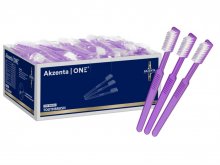 Fogkefe - steril - 100db - fogkrémmel átitatott - AKZENTA - LILA