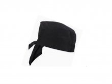 Műtős sapka - új modell - Orvosi sapka - 1db - FEKETE - megkötős - unisex
