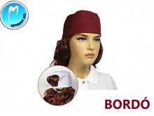 Műtős sapka - Orvosi sapka - 1db - BORDÓ - megkötős - unisex