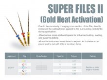 GÉPI Niti GOLD - Protaper Next X1,X2,X3 - Gyökérkezelő Tű - Super Files II - 6 tű sorozat - 25 mm GÉPI Niti GOLD - Protaper Next X1,X2,X3 - Gyökérkezelő Tű - Super Files II - 6 tű sorozat - 25 mm