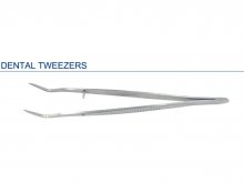 Fogászati csipesz - 16cm - duplán hajlított