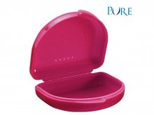 Műanyag doboz - Ortho Tray - fogszabályzó doboz - alacsony - MAGENTA