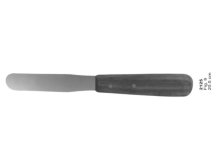 Spatula - fa nyéllel - egyenes végű
