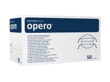 Arcmaszk - 50db - Mercator Medical Opero - 3 rétegű gumis sebészi - FEHÉR