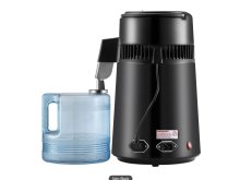 Vízdesztilláló - 4 literes - 750W - rozsdamentes acél belsővel - fekete színben Vízdesztilláló - 4 literes - 750W - rozsdamentes acél belsővel - fekete színben