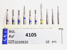 Fúró Gyémánt Készlet - Micro Invasive Surgery - 10db-os - FG befogás - 4105