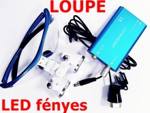 Loupe - LED fényes 3W - nagyítós szemüveg - komplett készlet