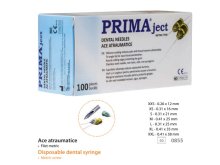 Egyszerhasználatos steril injekciós tű - patronos - 0,31x21mm - 30G - Cilinderampullás - Prima Egyszerhasználatos steril injekciós tű - patronos - 0,31x21mm - 30G - Cilinderampullás - Prima