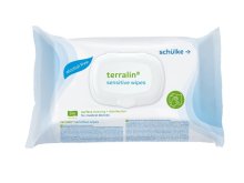 Terralin SENSITIVE wipes - tisztító és fertőtlenítő kendő - 200lap/csomag