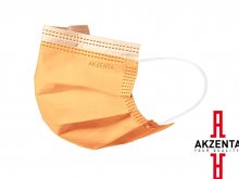 Arcmaszk - Szájkendő - Akzenta - Top Mask Plus - NARANCS - 3 rétegű