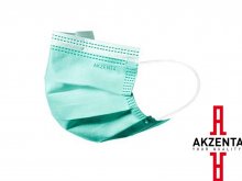 Arcmaszk - Szájkendő - Akzenta - Top Mask Plus - ZÖLD - 3 rétegű