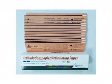 Artikulációs papír 80 micron - Becht I alakú kék - 144lap