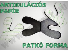 Artikulációs papír - PATKÓ FORMA - 30 lap/füzet - 50 µ - micron, kék