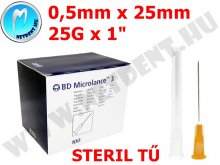 Egyszerhasználatos steril tű - Luer - 0.50x25mm Egyszerhasználatos steril tű - Luer - 0.50x25mm