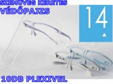 Arcvédő szemüveg pajzs szett - 1db keret + 10db előlap - Citisen