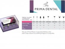 Kompozit Polírozó KÉSZLET - 8db - Könyökdarabba - Prima Dental