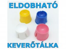 Keverőtálka - ELDOBHATÓ - kék - fehér
