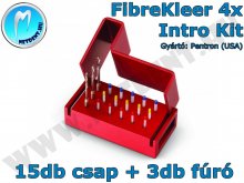 Easy Glass Post - FibreKleer 4x - 15db - Gyökércsap készlet + 3db fúró