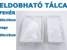 Eldobható - egyszerhasználatos műanyag tálca -100db