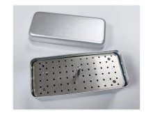 Fúró fertőtlenítő alumínium box - 72 lyukas - ezüst Fúró fertőtlenítő alumínium box - 72 lyukas - ezüst