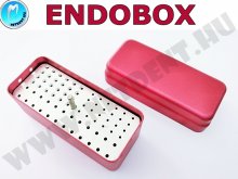 ENDOBOX - fúró - gyökértű rendező - tároló - 3x24db-os - BORDÓ ENDOBOX - fúró - gyökértű rendező - tároló - 3x24db-os - BORDÓ