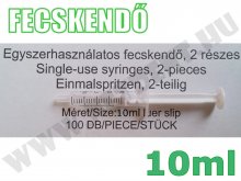 Fecskendő - steril - 10ml - Luer - 100 db Fecskendő - steril - 10ml - Luer - 100 db