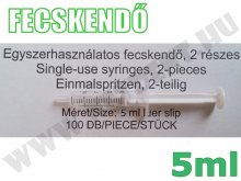 Fecskendő - steril - 5ml - Luer - 100 db Fecskendő - steril - 5ml - Luer - 100 db