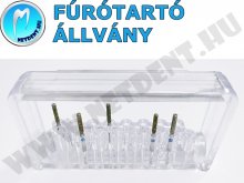 Fúrótartó állvány - 16 lyukas - műanyag - VÍZTISZTA Fúrótartó állvány - 16 lyukas - műanyag - VÍZTISZTA