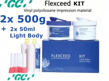 1. GC FLEXCEED KIT - A szilikon - 2x500g + 2x50ml Light Body + keverőcsőr