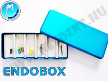 ENDOBOX - fúró - gyökértű rendező - tároló - autoklávozható - KÉK ENDOBOX - fúró - gyökértű rendező - tároló - autoklávozható - KÉK