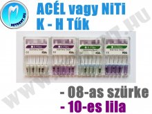 K-File vagy H-file - 08 vagy 10 méret - gyökérkezelő tűk, műszerek K-File vagy H-file - 08 vagy 10 méret - gyökérkezelő tűk, műszerek