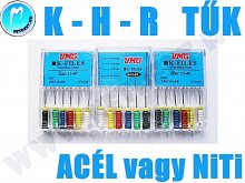 K-File vagy H-file vagy R-file, gyökérkezelő tűk, műszerek K-File vagy H-file vagy R-file, gyökérkezelő tűk, műszerek
