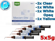 Maxcem Elite Kerr - 5x5gr - dual cement - Standard Kit