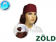 Műtős sapka - Orvosi sapka - 1db - ZÖLD - megkötős - unisex